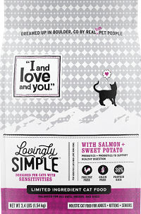 I and Love and You Lovingly Simple Limited Ingredient Diet Salmon & Sweet Potato Dry Cat Food