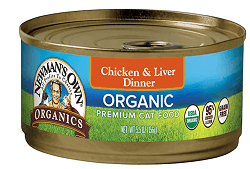 Newman’s Own Organic Chicken & Liver Dinner Canned Food