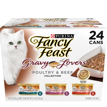 Fancy Feast Gravy Lovers Poultry & Beef Feast Variety Pack Canned Cat Food