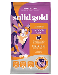 Solid Gold Let's Stay In Chicken, Lentil & Apple Recipe Adult Grain-Free Indoor Dry Cat Food