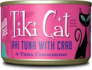 Tiki Cat Hana Grill Ahi Tuna with Crab in Tuna Consomme Grain-Free Canned Cat Food