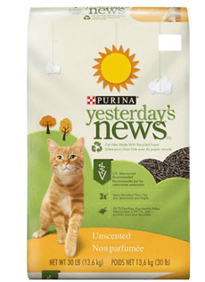 Yesterday's News Original Unscented Non-Clumping Paper Cat Litter