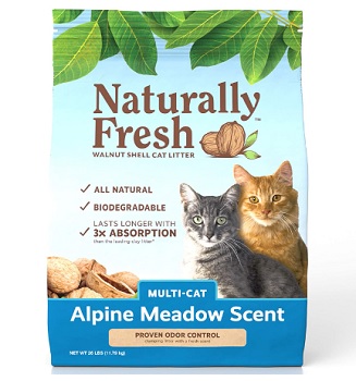 Naturally Fresh Alpine Meadow Scented Clumping Walnut Cat Litter